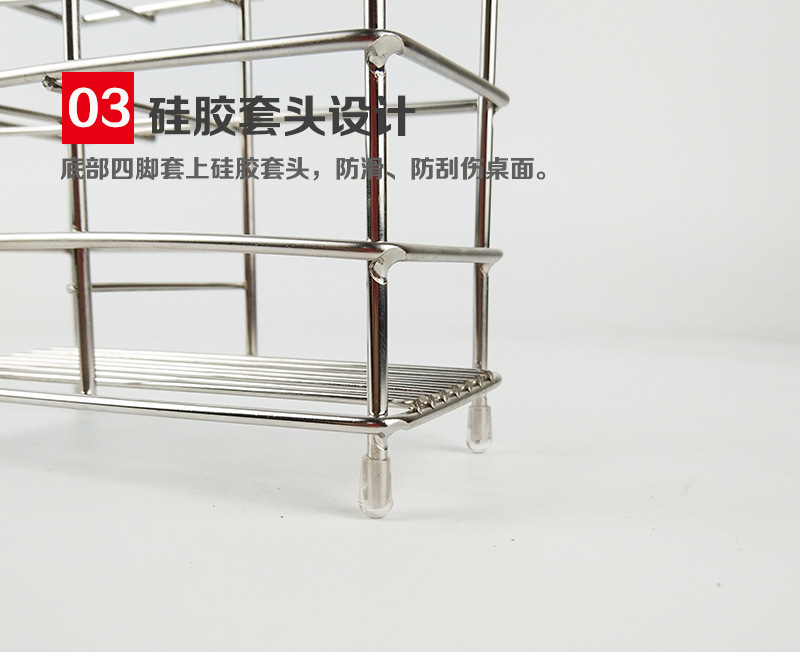 Conolta Stainless Steel Plaid Toothbrush Holder Toothpaste Holder Shaver Storage Rack Bathroom Hotel Shelf Cross-Border