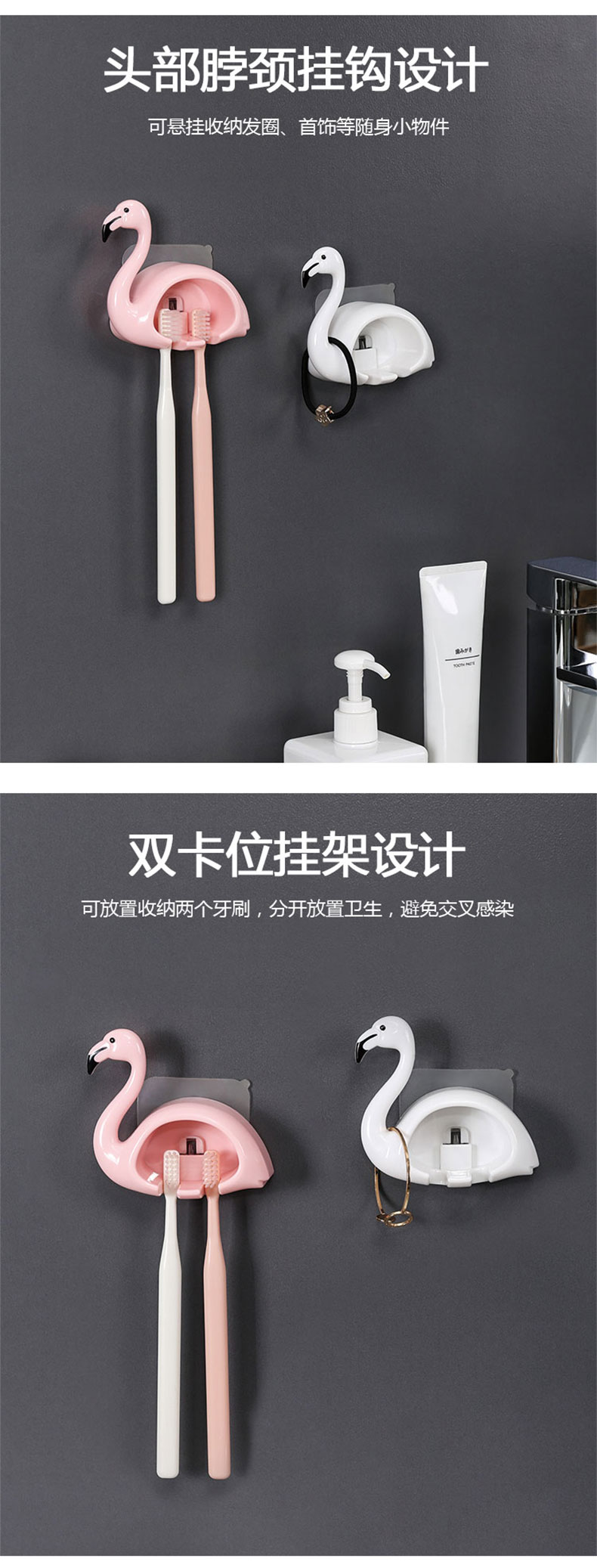 No Punch Toothbrush Holder Tooth-Cleaners Shelf Storage Rack Bathroom Wall-Mounted Toothbrush Shaver Rack No Punch Toothbrush Holder Tooth-Cleaners Shelf Storage Rack Bathroom Wall-Mounted Toothbrush Shaver Rack