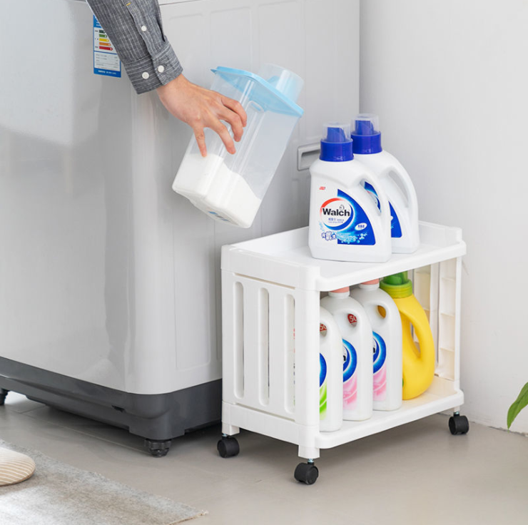 Four-Layer Bathroom Shelf Bathroom Storage Rack Laundry Detergent Shelf Toilet Rack Balcony Storage Floor Multi-Layer
