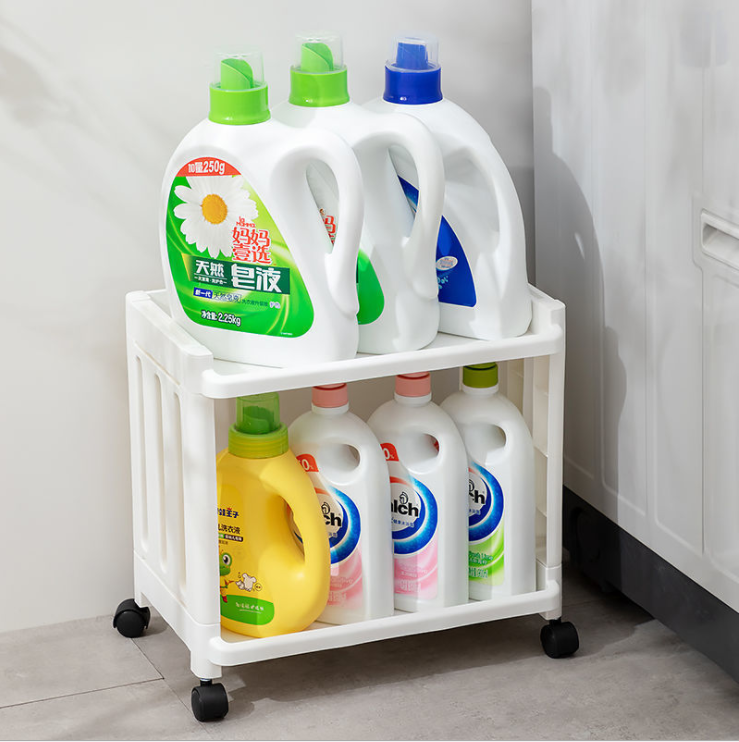 Four-Layer Bathroom Shelf Bathroom Storage Rack Laundry Detergent Shelf Toilet Rack Balcony Storage Floor Multi-Layer