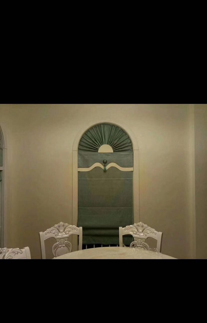Customized Fan-Shaped Roman Curtains Curtain Wholesale and Retail