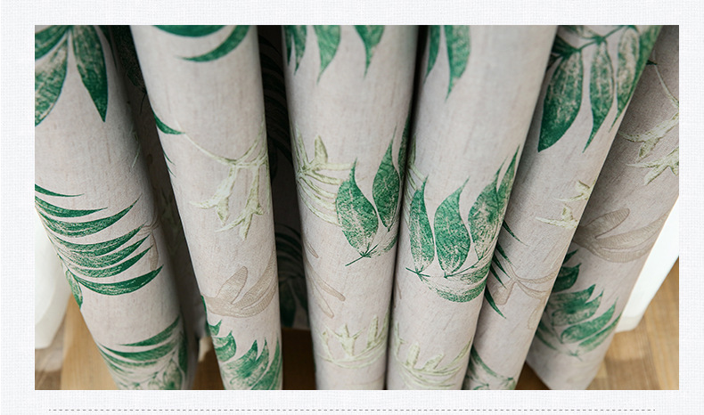Curtain fabric manufacturers direct living room bedroom polyester printing curtains shade cloth shade wholesale