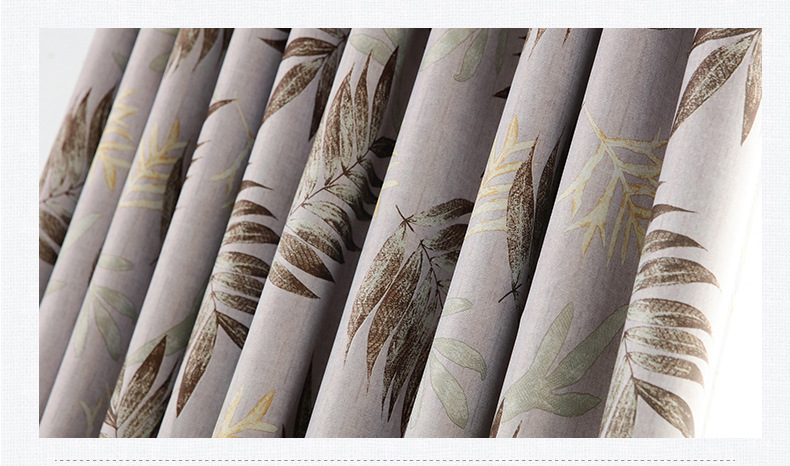 Curtain fabric manufacturers direct living room bedroom polyester printing curtains shade cloth shade wholesale