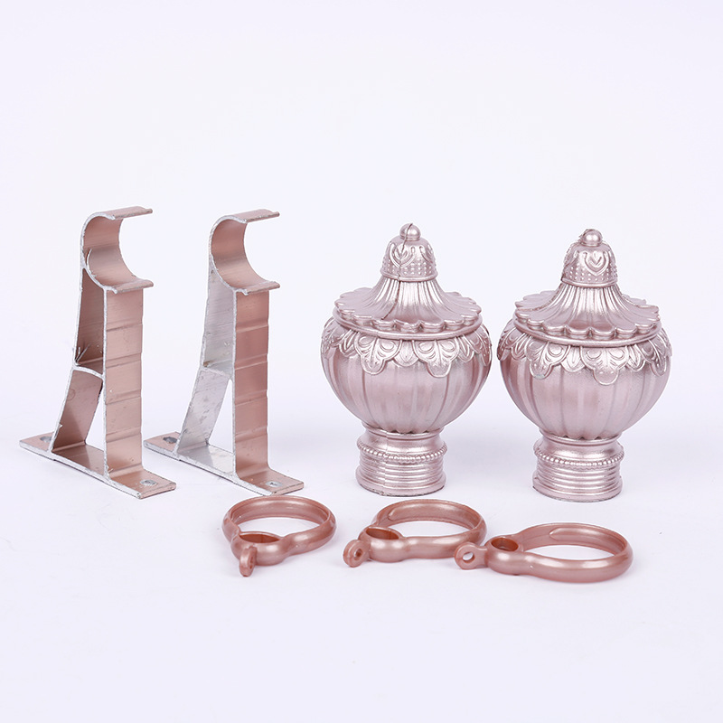 Factory Wholesale 12-Edge Roman Rod Thickened Aluminum Alloy Curtain Track Single Rod Silent Curtains Bracket Accessories Customization