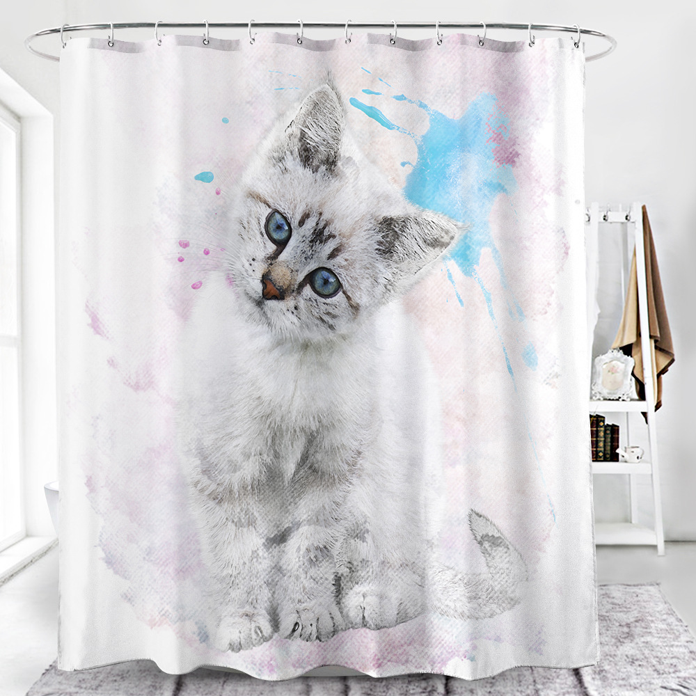 Shower Curtain 3D Digital Printing Cute Dog Custom Polyester Waterproof Shower Curtain Bathroom Partition Curtains Bathroom Curtain Shower Curtain 3D Digital Printing Cute Dog Custom Polyester Waterproof Shower Curtain Bathroom Partition Curtains Bathroom Curtain
