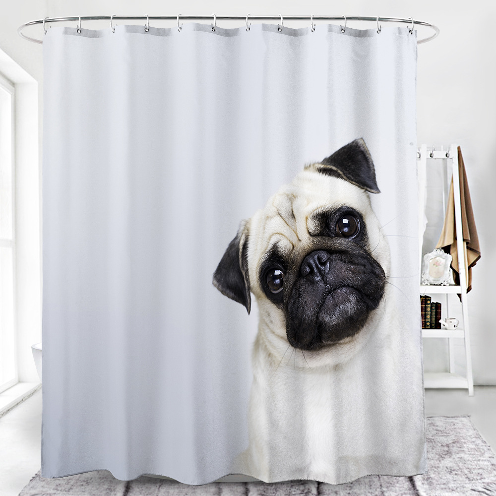 Shower Curtain 3D Digital Printing Cute Dog Custom Polyester Waterproof Shower Curtain Bathroom Partition Curtains Bathroom Curtain Shower Curtain 3D Digital Printing Cute Dog Custom Polyester Waterproof Shower Curtain Bathroom Partition Curtains Bathroom Curtain