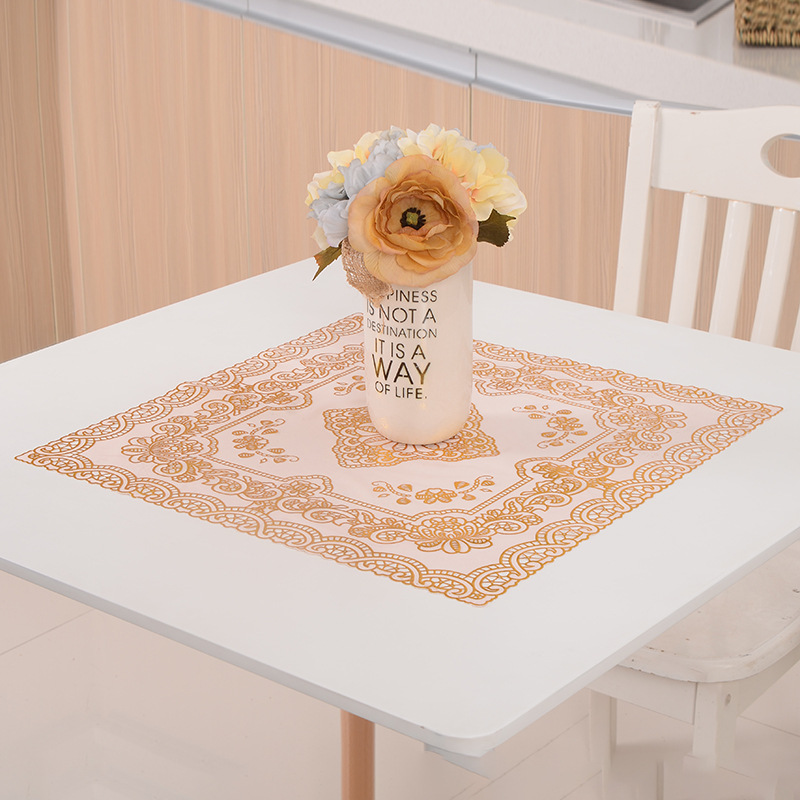 Hot gold cup pad wholesale round bowl pad anti-slippery tableware pad anti-hot heat insulation pad PVC dinner pad manufacturers customized Hot gold cup pad wholesale round bowl pad anti-slippery tableware pad anti-hot heat insulation pad PVC dinner pad manufacturers customized