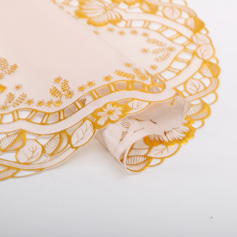 Hot gold cup pad wholesale round bowl pad anti-slippery tableware pad anti-hot heat insulation pad PVC dinner pad manufacturers customized Hot gold cup pad wholesale round bowl pad anti-slippery tableware pad anti-hot heat insulation pad PVC dinner pad manufacturers customized