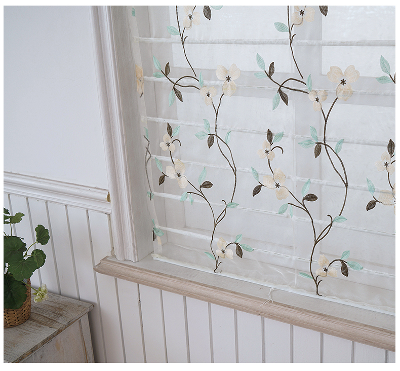 Curtain Yarn Simple Installation Gauze Louver Restaurant Kitchen Cafe Living Room Curtain Roman Curtains Fan-Shaped Mesh Curtains Partition