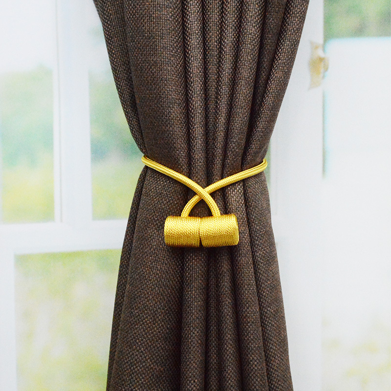 Curtain Bandage Creative Minimalist Tendon Curtains Magnetic Cross-Border Buckle Free Punch Free Installation Curtain Buckle Currently Available Wholesale
