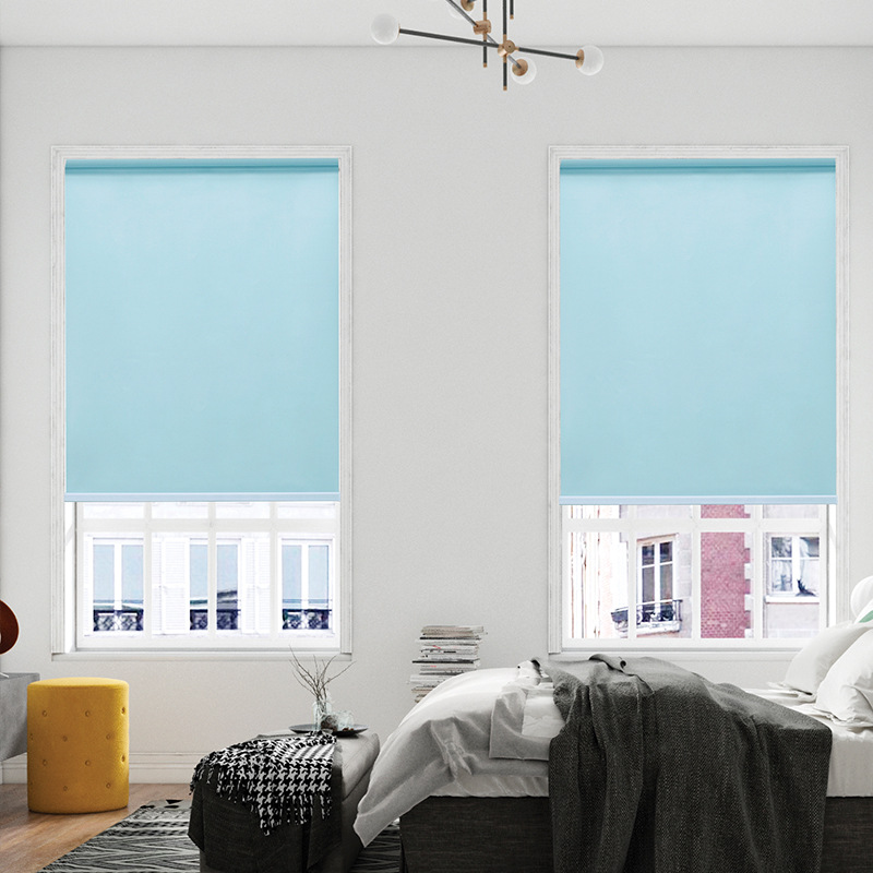 Shutter Curtain Waterproof Pearlescent Bead Louver Curtain Shutter Office Light Shade Non-Perforated Curtains Customization