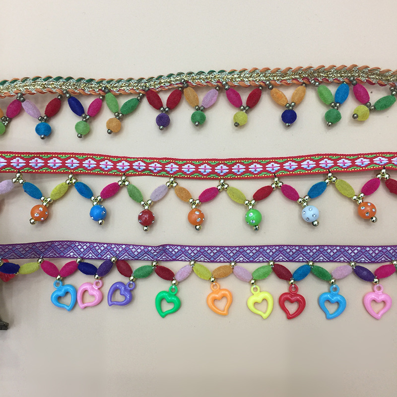 DIY Handmade Curtain Decorative Clothing Accessories Accessories Color Crystal Beads Curtains Beads Lace Factory Direct Sales