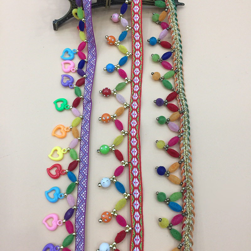 DIY Handmade Curtain Decorative Clothing Accessories Accessories Color Crystal Beads Curtains Beads Lace Factory Direct Sales
