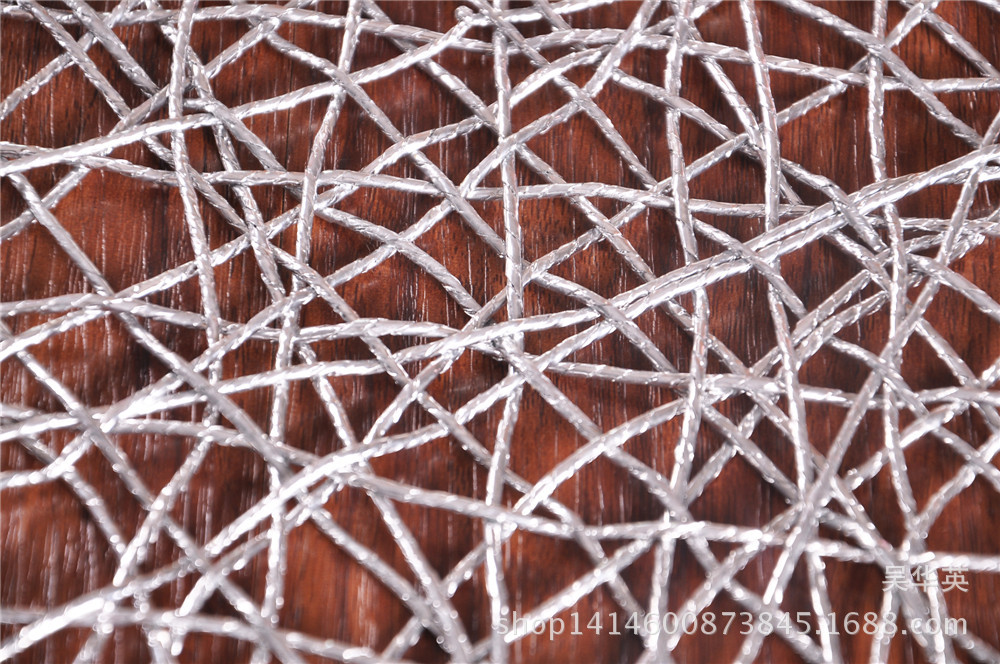 38*38 new hollowed-out hand-woven table mat for the western style square heat insulation dinner pad.