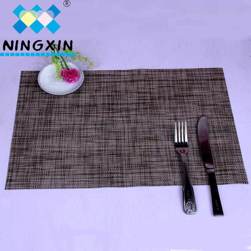 PVC western meal pad heat insulation pad rectangular table mat western meal pad 2 * 2 double color heat insulation pad wholesale