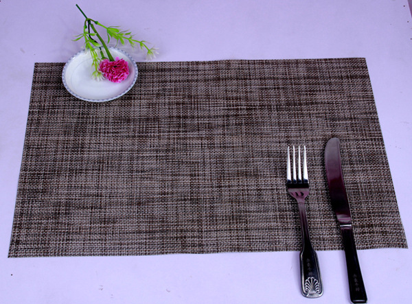 PVC western meal pad heat insulation pad rectangular table mat western meal pad 2 * 2 double color heat insulation pad wholesale