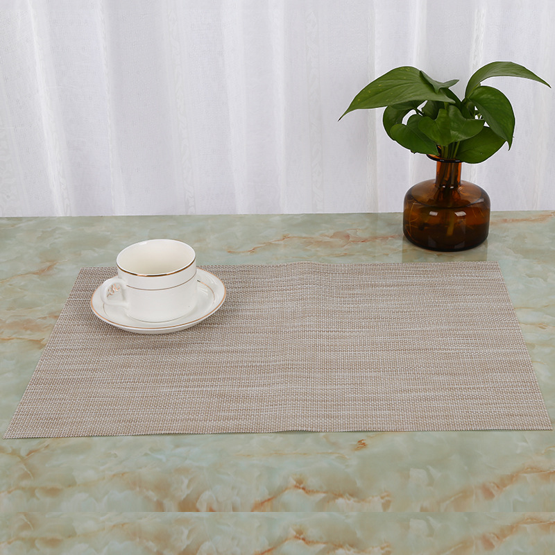 PVC western meal pad heat insulation pad rectangular table mat western meal pad 2 * 2 double color heat insulation pad wholesale