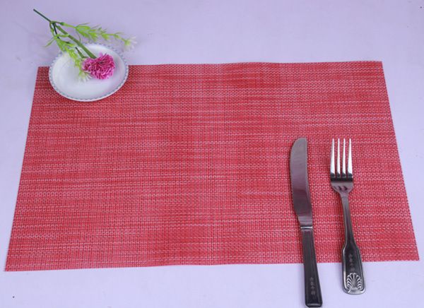 PVC western meal pad heat insulation pad rectangular table mat western meal pad 2 * 2 double color heat insulation pad wholesale