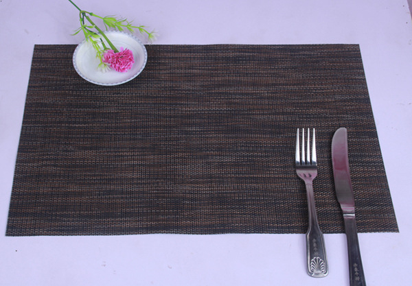 PVC western meal pad heat insulation pad rectangular table mat western meal pad 2 * 2 double color heat insulation pad wholesale