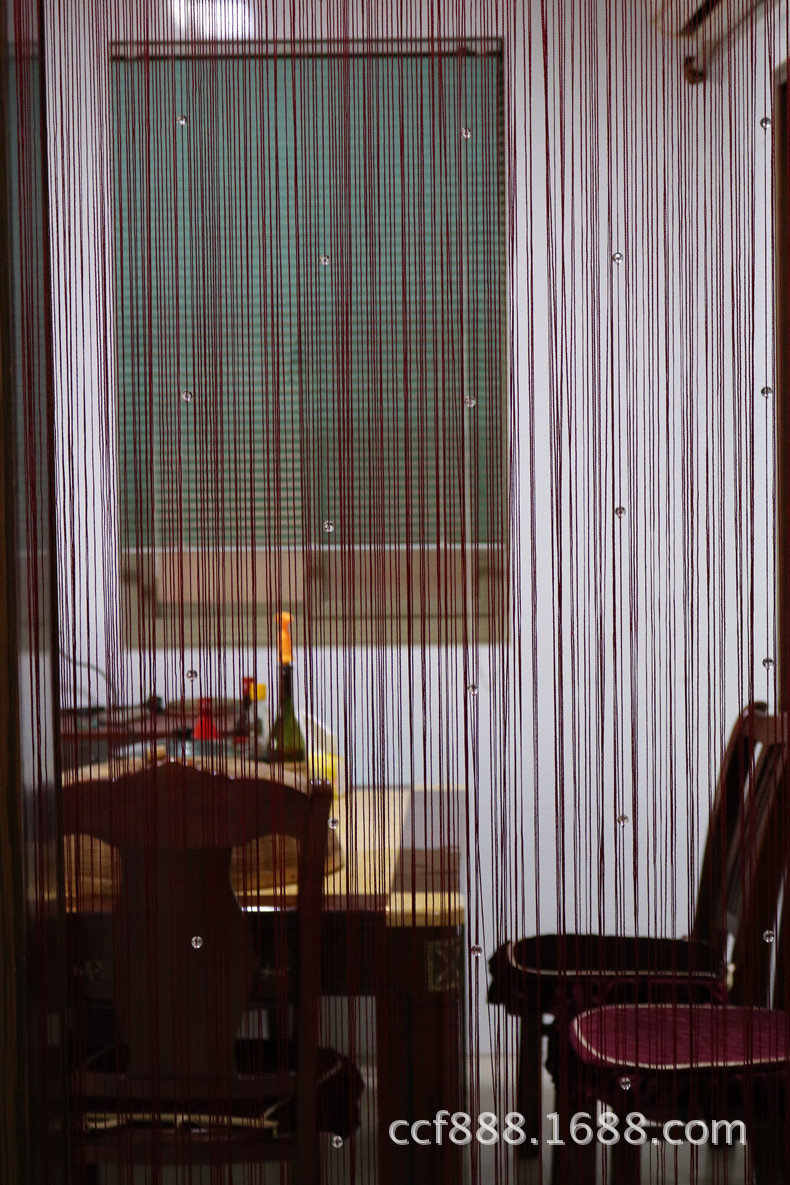 Partition Curtain Door Curtain Crystal Beads Curtain Line Bead Curtain Room Decorative Curtains Living Room Beauty Salon Ready-Made Curtain