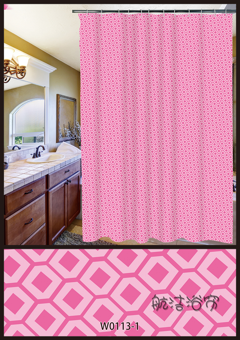 Toilet Shower Curtain Cloth Thickened Shading Waterproof Mildew-Proof Bath Bathroom Partition Curtain Shower Hanging Curtain Portiere Curtains