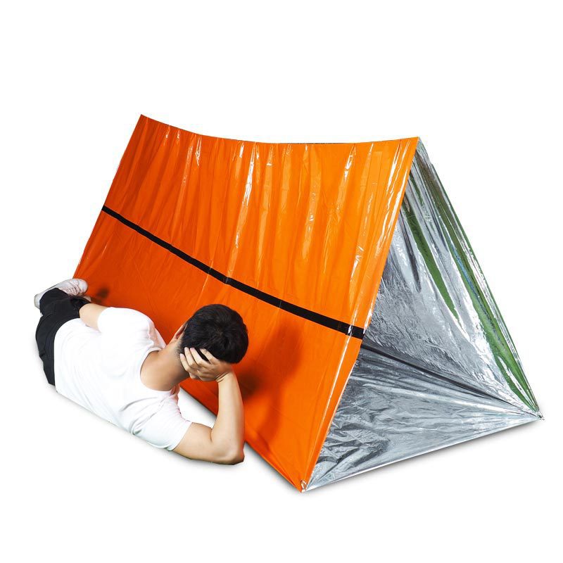Cross-Border Spot PE Thickened Heat Insulation Insulation Emergency Blanket Emergency Tent First-Aid Sleeping Bags Outdoor Moisture Proof Pad Wholesale