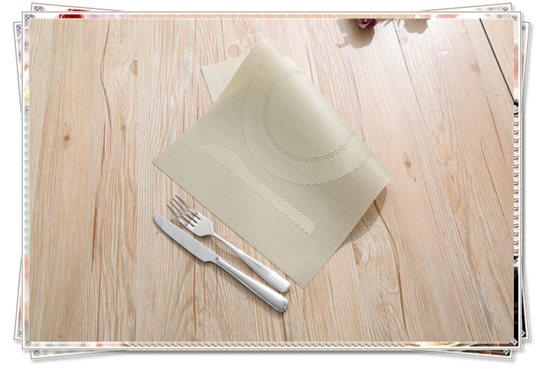 High-grade non-slip western food mat thickened PVC heat insulation pad plate hotel table mat hot table mat bowl pad