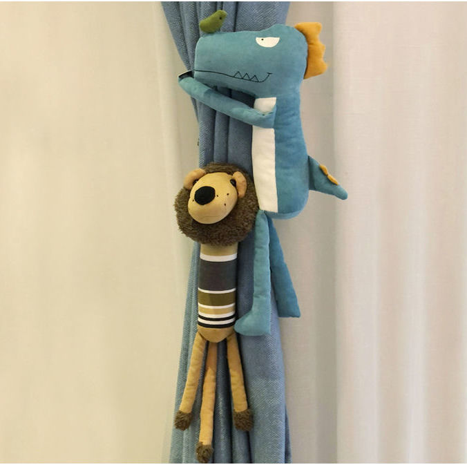Cartoon Curtain Buckle Curtain Bandage a Pair of Animal Modeling Curtains Decoration a Pair of Animal Dolls Children's Room Decoration Cartoon Curtain Buckle Curtain Bandage a Pair of Animal Modeling Curtains Decoration a Pair of Animal Dolls Children's Room Decoration