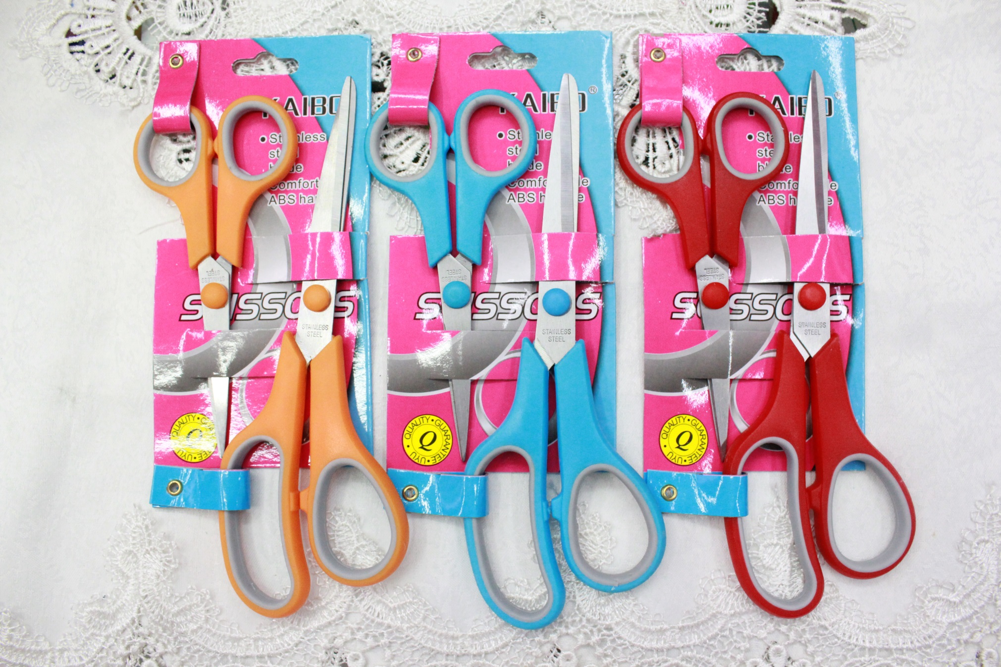 KAIBO cable KB5696 nail card 2PC rubber scissors tool sets KAIBO cable KB5696 nail card 2PC rubber scissors tool sets