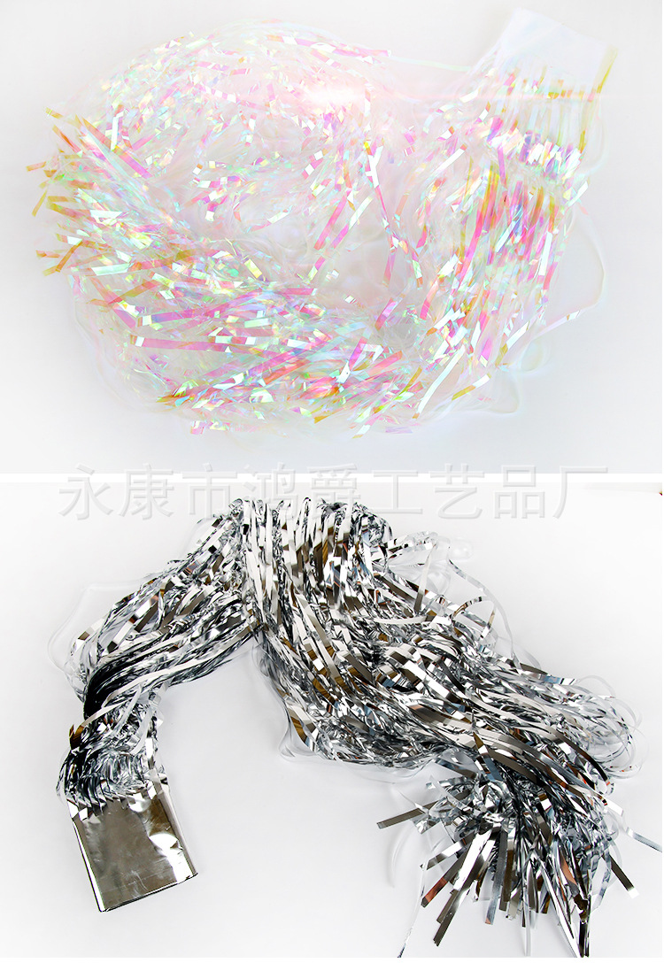 2 M Golden Tinsel Curtain Party Wedding Venue Layout Supplies Balloon Tassel Door Curtain Plastic Silk Decorative Curtains