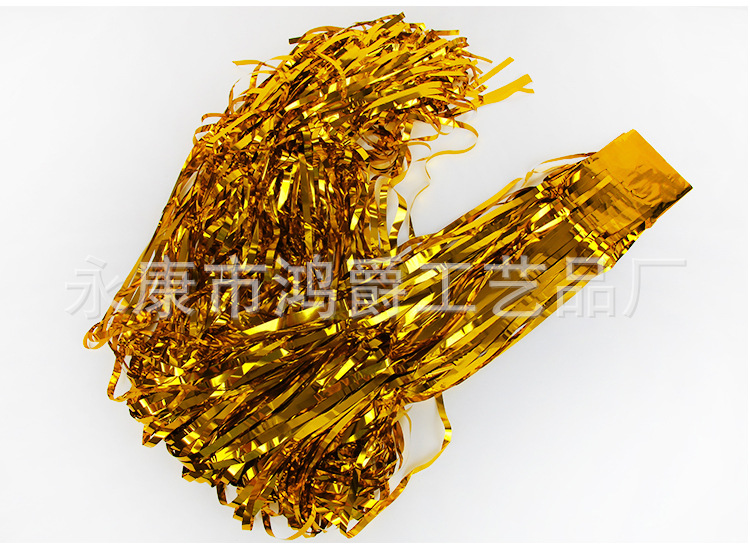 2 M Golden Tinsel Curtain Party Wedding Venue Layout Supplies Balloon Tassel Door Curtain Plastic Silk Decorative Curtains