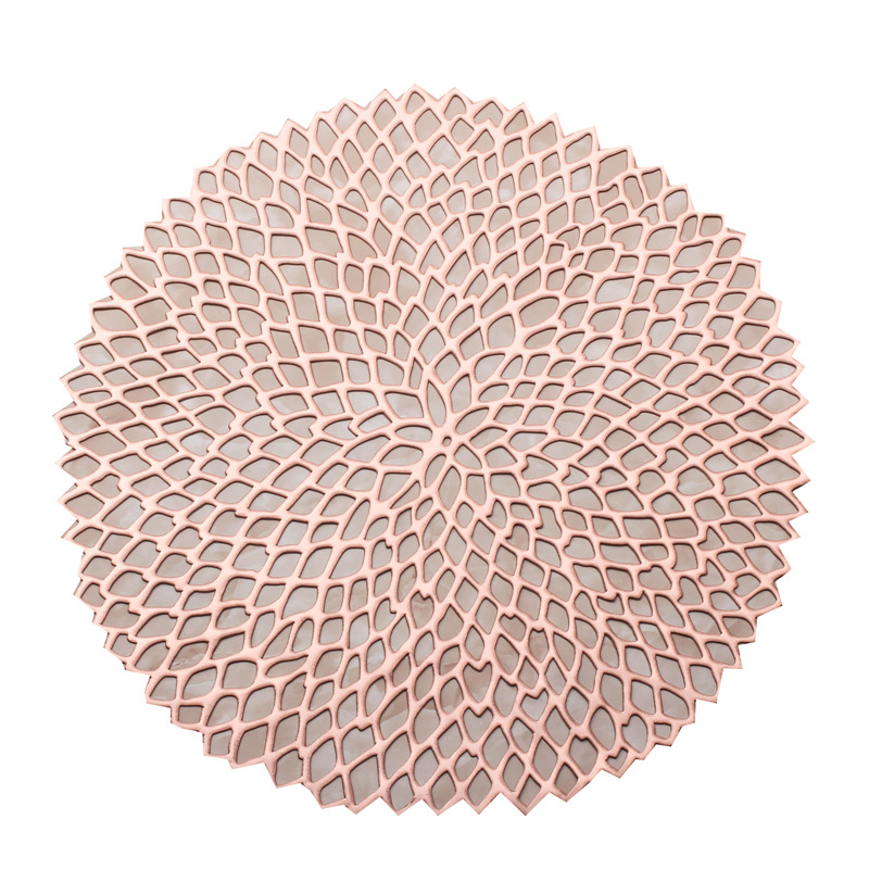 New Tennis Flower Heat Insulation Decorative Pad Light Luxury Home Daily Nordic Style PVC Non-Slip Placemat Coaster Tea Table Cloth
