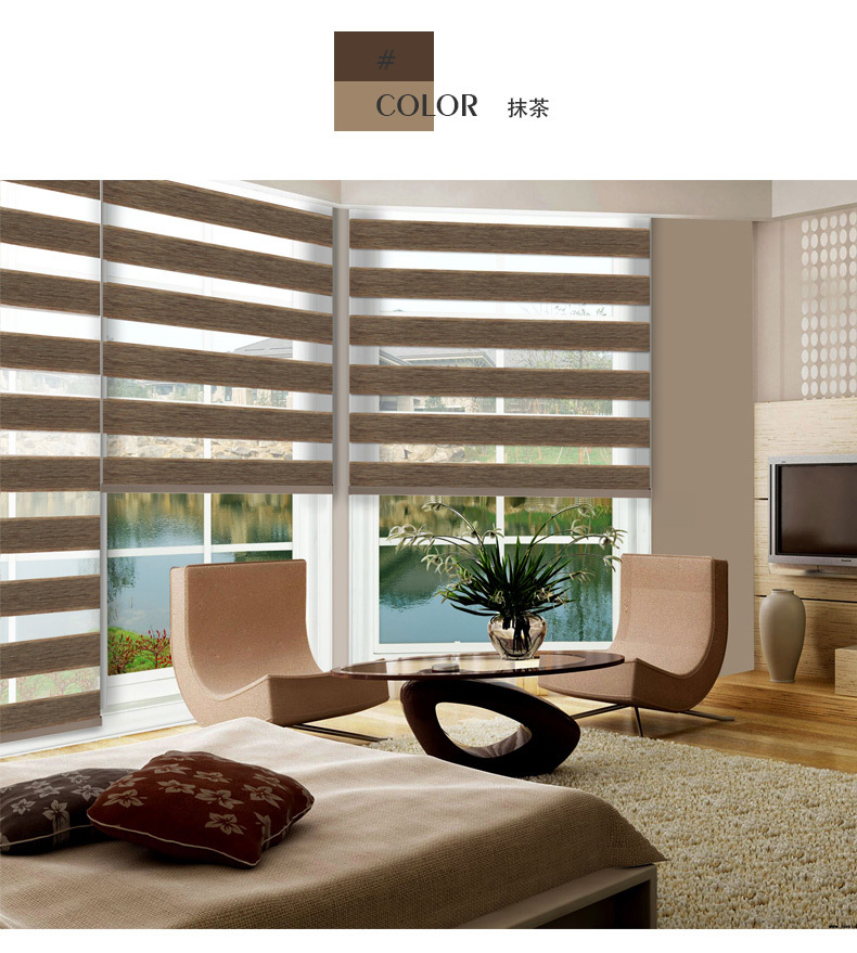 The multi-colored soft curtains shutter toilet kitchen hand pull bead roller electric Zebra curtain The multi-colored soft curtains shutter toilet kitchen hand pull bead roller electric Zebra curtain