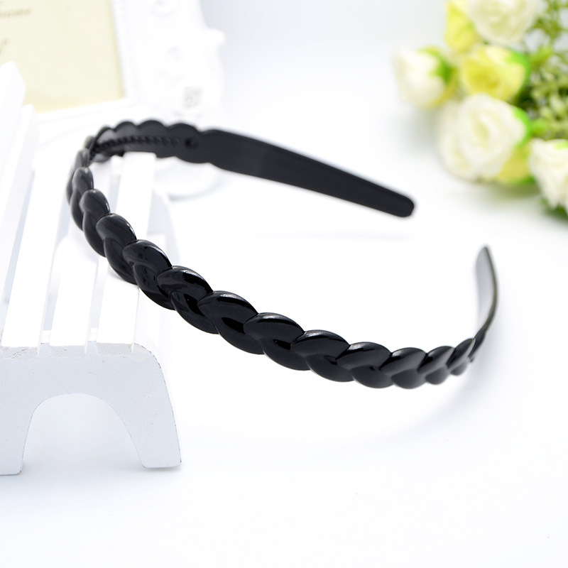 Plastic Black Hair Hoop Spring Hairpin Wide Wave Braid Twist Multi-Style Korean Style Fashion New Hair Accessories Plastic Black Hair Hoop Spring Hairpin Wide Wave Braid Twist Multi-Style Korean Style Fashion New Hair Accessories