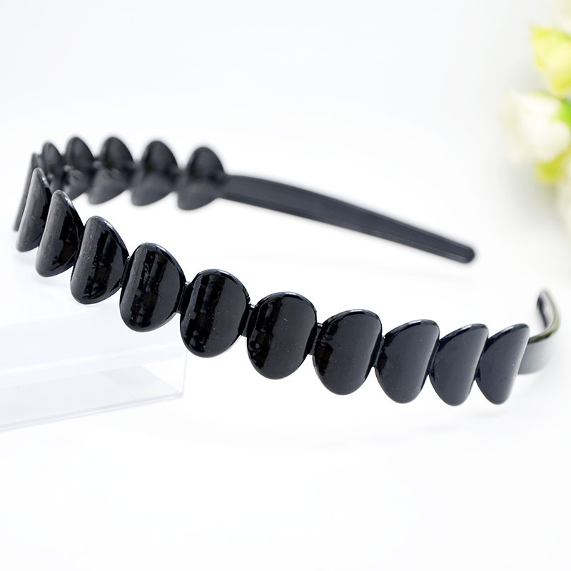 Plastic Black Hair Hoop Spring Hairpin Wide Wave Braid Twist Multi-Style Korean Style Fashion New Hair Accessories Plastic Black Hair Hoop Spring Hairpin Wide Wave Braid Twist Multi-Style Korean Style Fashion New Hair Accessories