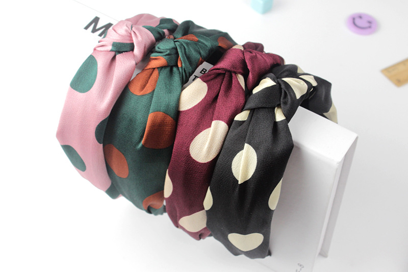 Korean New High-End All-Match Big Wave Color Cross-Knotted Wide Brim Hair Band Headband Korean Hair Accessories Head Buckle Ladies Korean New High-End All-Match Big Wave Color Cross-Knotted Wide Brim Hair Band Headband Korean Hair Accessories Head Buckle Ladies