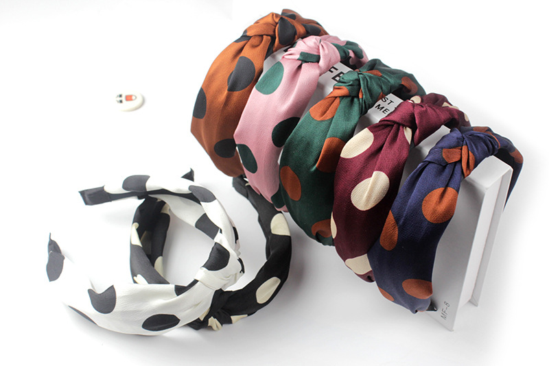 Korean New High-End All-Match Big Wave Color Cross-Knotted Wide Brim Hair Band Headband Korean Hair Accessories Head Buckle Ladies Korean New High-End All-Match Big Wave Color Cross-Knotted Wide Brim Hair Band Headband Korean Hair Accessories Head Buckle Ladies