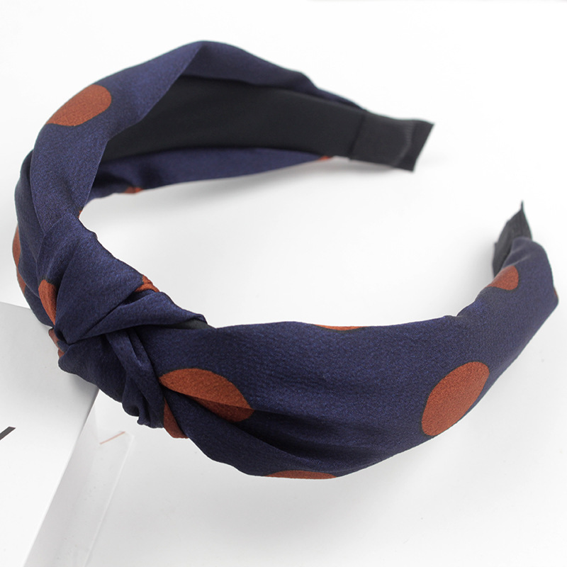 Korean New High-End All-Match Big Wave Color Cross-Knotted Wide Brim Hair Band Headband Korean Hair Accessories Head Buckle Ladies Korean New High-End All-Match Big Wave Color Cross-Knotted Wide Brim Hair Band Headband Korean Hair Accessories Head Buckle Ladies