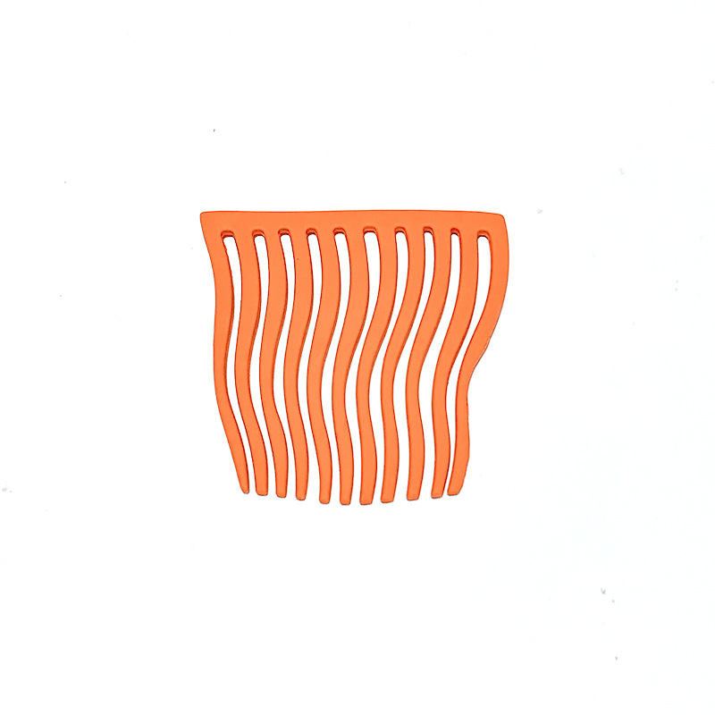 Internet Celebrity Candy Color Metal Hair Comb Wave Seamless Hair Comb Sweet Girl's Hair Hoop Children's Broken Hair Comb Hair Accessories Headdress