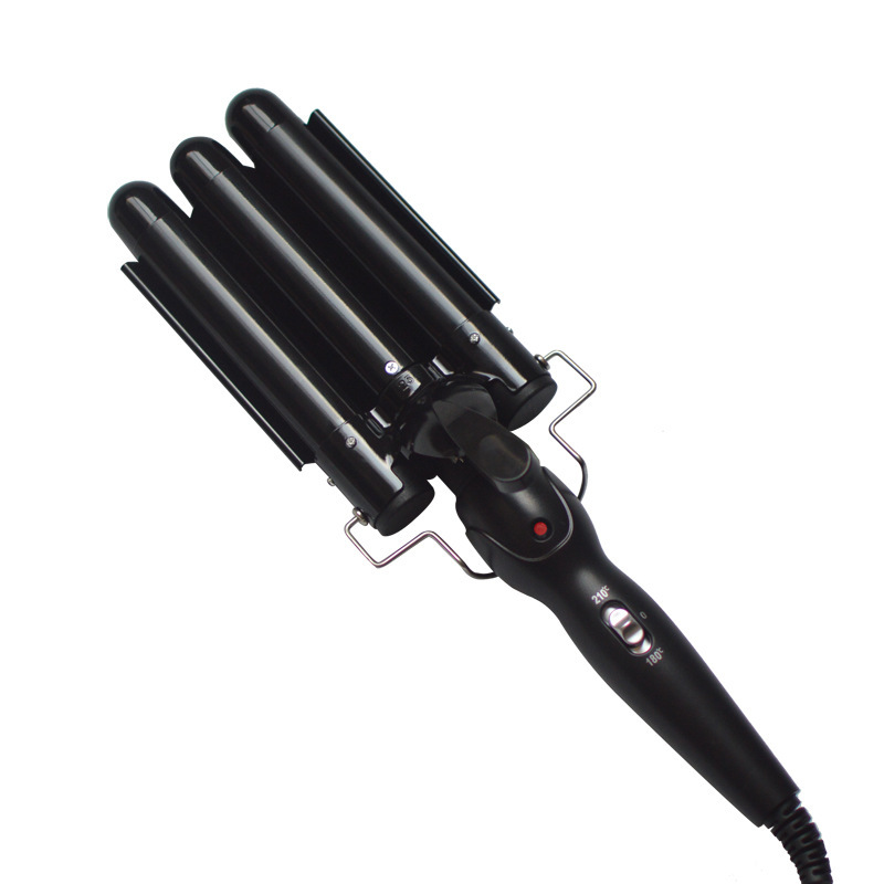 Bottom Price Three-Tube Household Electric Hair Curler Korean Egg Roll Head Big Wave Marcel Waver Lazy Hair Curler