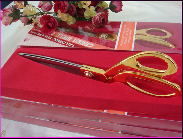 Tailor scissors Premier titanium plated stainless steel scissors sewing the Ribbon