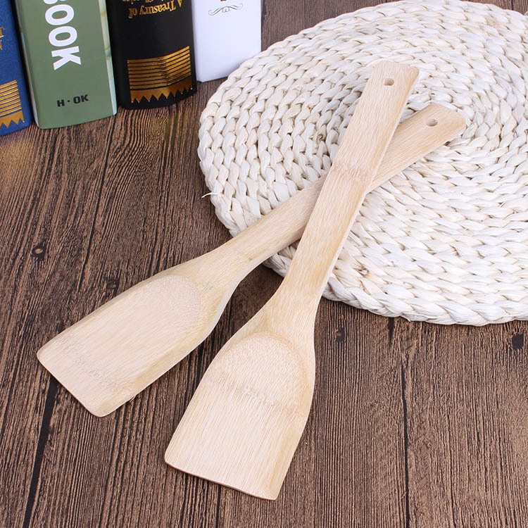 Wholesale Gift Kitchen Supplies Spatula 30cm Non-Stick Pan Special Bamboo Shovel Does Not Hurt Pan Square Bamboo Shovel