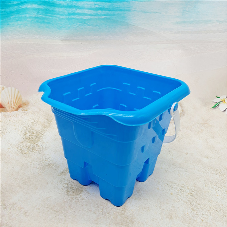 7-Piece Set Spatula Set Children's Beach Plastic Toy Bucket Children's Sand Castle Barreled Water Bucket Fish Catching Bucket