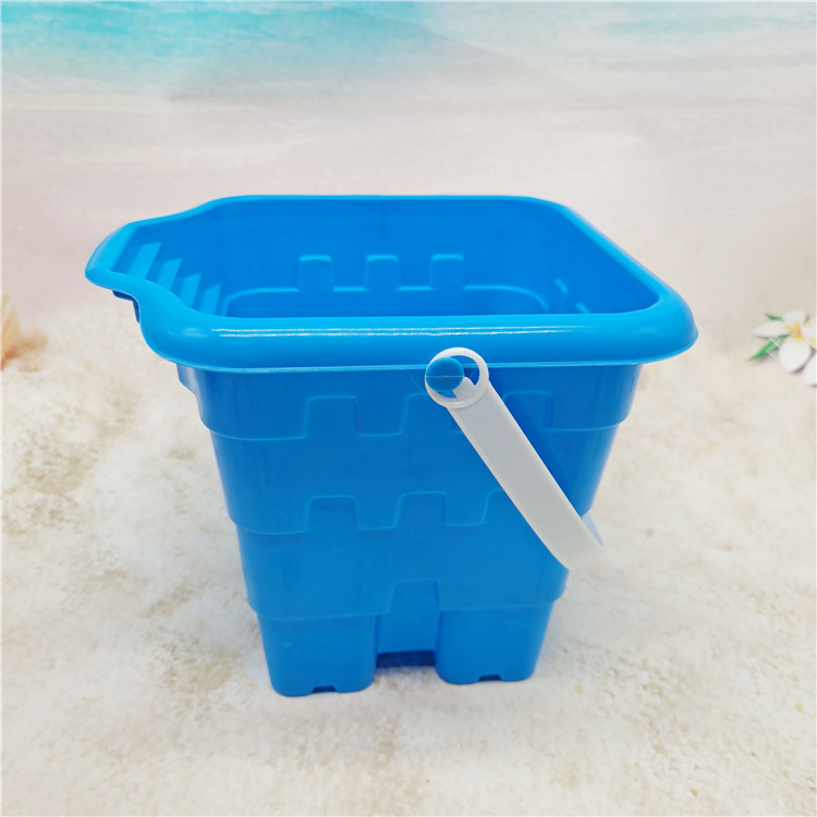 7-Piece Set Spatula Set Children's Beach Plastic Toy Bucket Children's Sand Castle Barreled Water Bucket Fish Catching Bucket