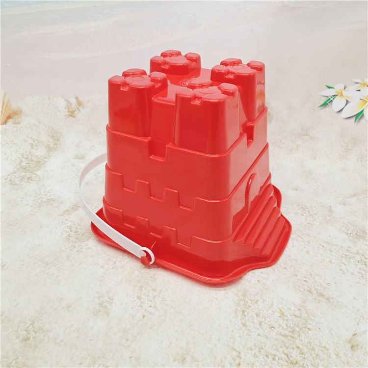 7-Piece Set Spatula Set Children's Beach Plastic Toy Bucket Children's Sand Castle Barreled Water Bucket Fish Catching Bucket
