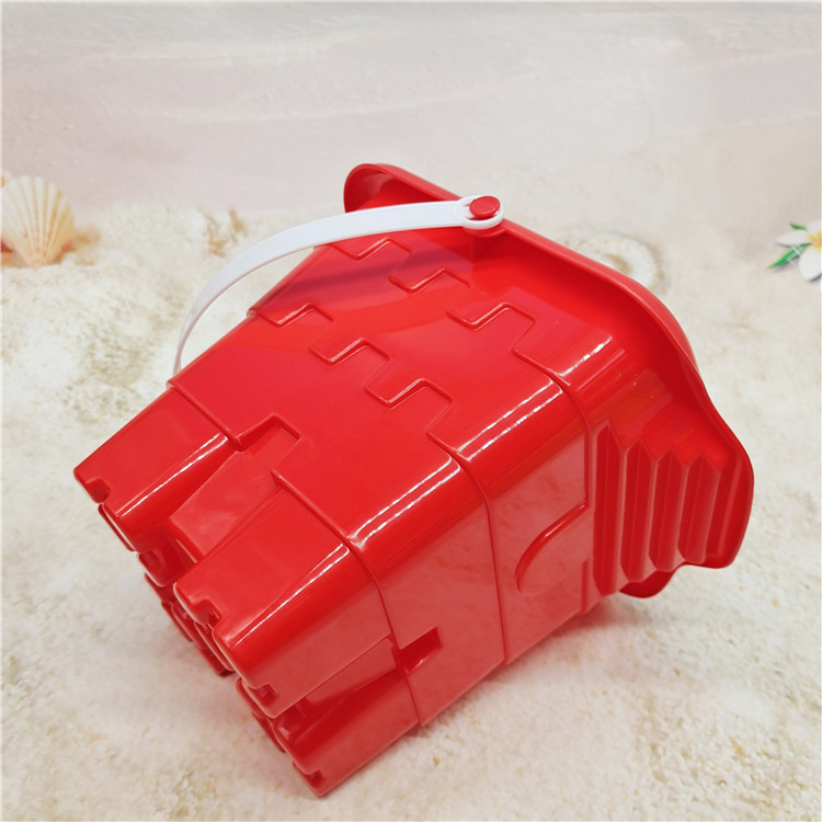 7-Piece Set Spatula Set Children's Beach Plastic Toy Bucket Children's Sand Castle Barreled Water Bucket Fish Catching Bucket