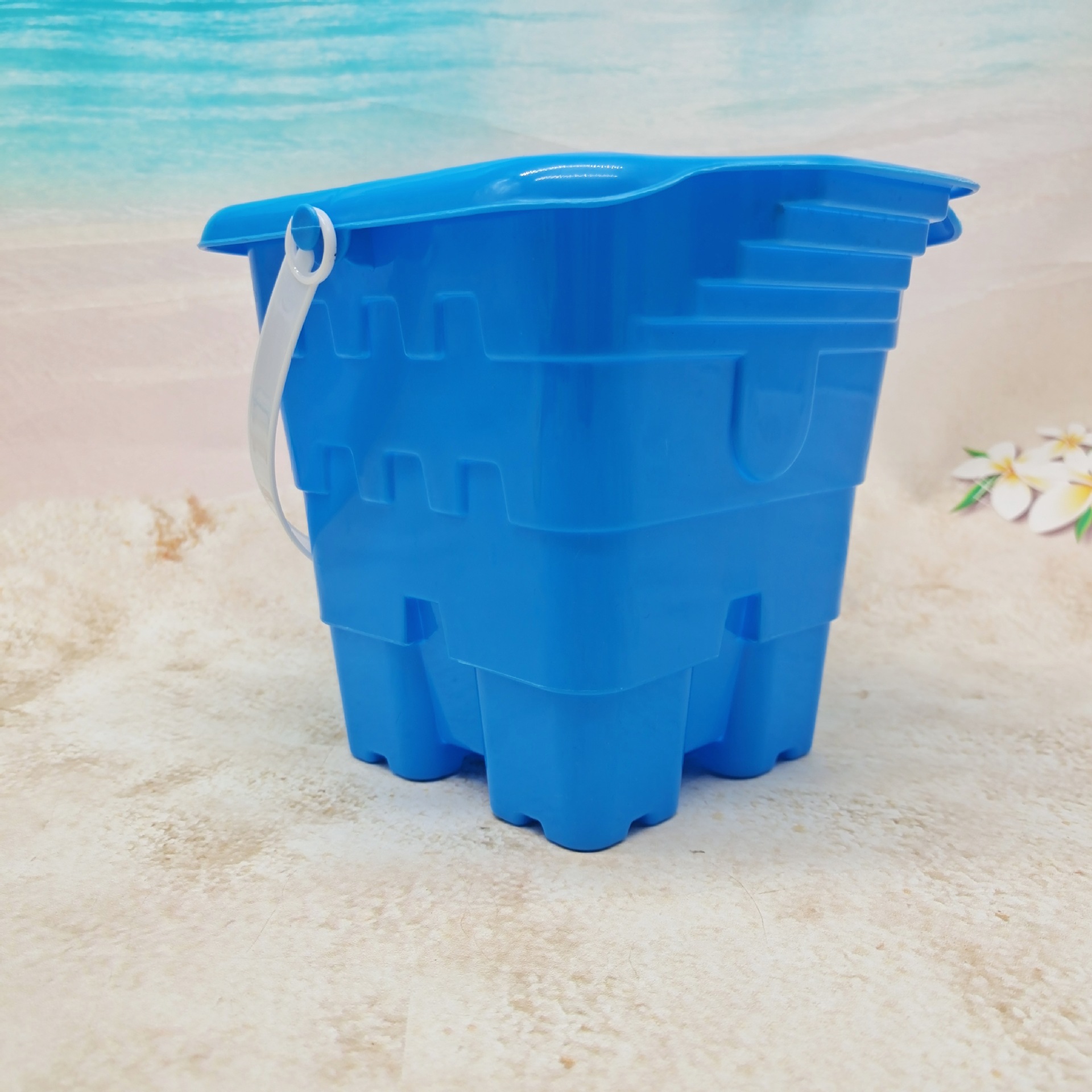 7-Piece Set Spatula Set Children's Beach Plastic Toy Bucket Children's Sand Castle Barreled Water Bucket Fish Catching Bucket