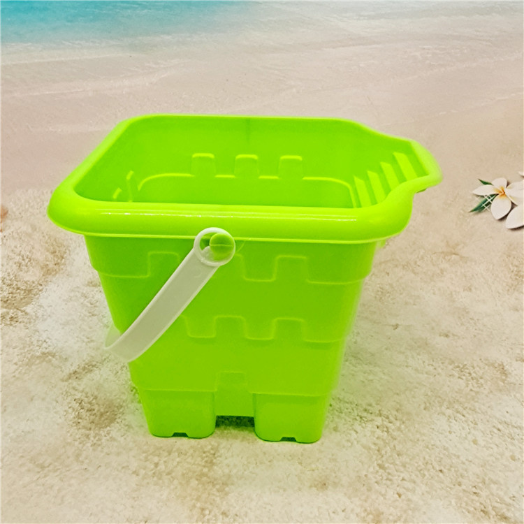 7-Piece Set Spatula Set Children's Beach Plastic Toy Bucket Children's Sand Castle Barreled Water Bucket Fish Catching Bucket