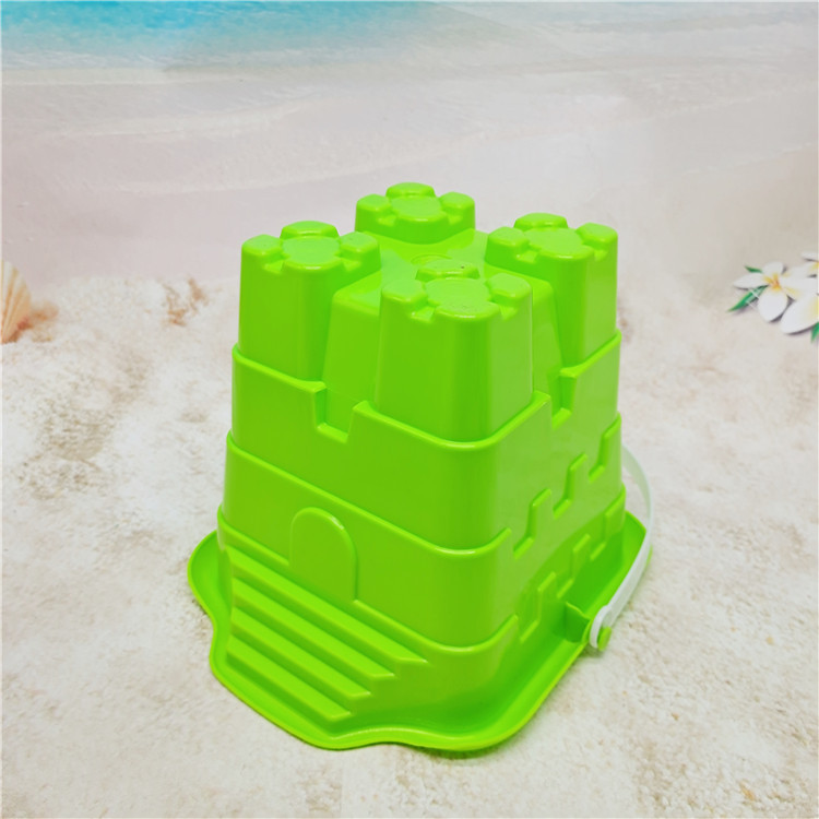 7-Piece Set Spatula Set Children's Beach Plastic Toy Bucket Children's Sand Castle Barreled Water Bucket Fish Catching Bucket