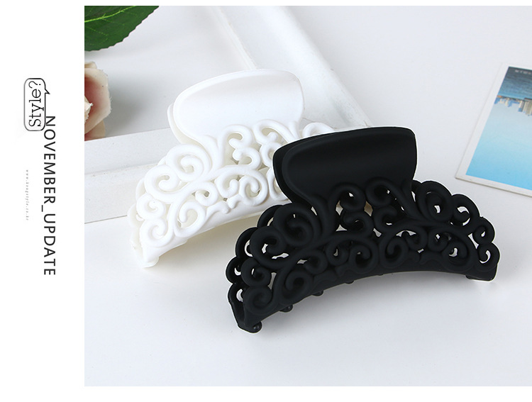 Manufacturer direct plain rubber plastic grab clip large ladies bath tray hair fashion wave grain hair clip hair accessories Manufacturer direct plain rubber plastic grab clip large ladies bath tray hair fashion wave grain hair clip hair accessories